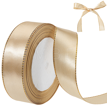 Gold Edged Polyester Ribbon OCOR-WH20018-12B-05-1
