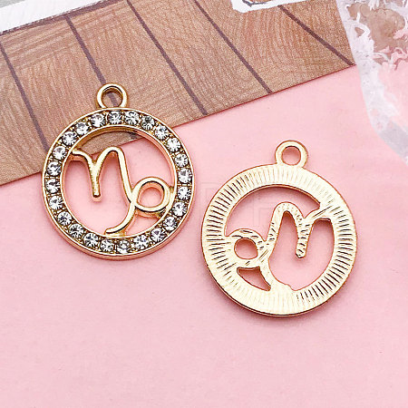 Zinc Alloy Crystal Rhinestone Pendants WGC2D94-10-1