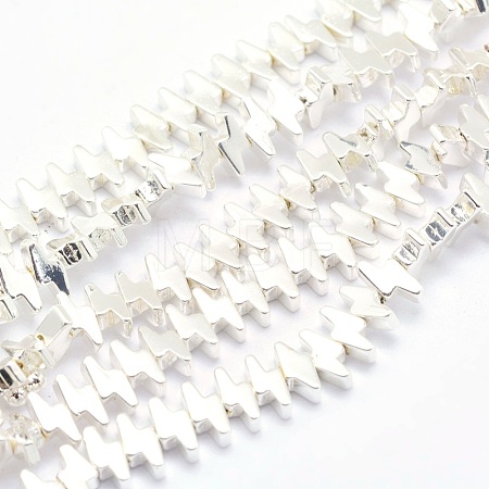 Electroplate Non-magnetic Synthetic Hematite Beads Strands X-G-L485-19-S-1