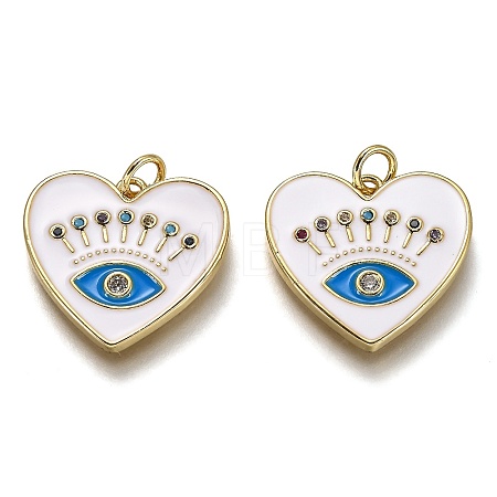 Brass Micro Pave Colorful Cubic Zirconia Pendants LS-ZIRC-B0003-12G-1