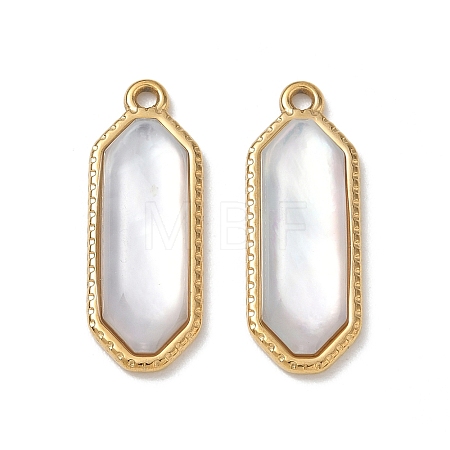 Natural Freshwater Shell Pendants SA-CBA11D7-20A-G-1