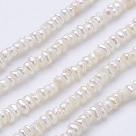 Natural Cultured Freshwater Pearl Beads Strands PEAR-F004-67A-1