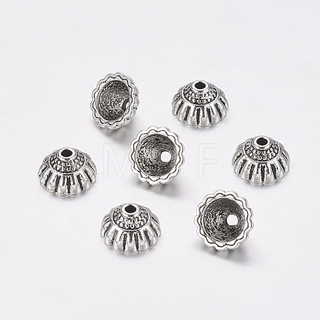 Tibetan Style Alloy Bead Caps LS-LF9305Y-1