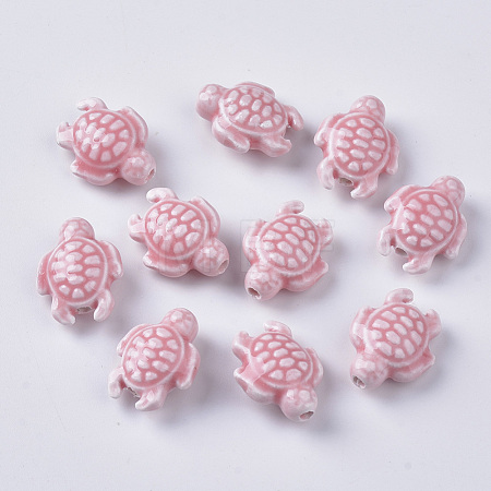 Handmade Porcelain Beads PORC-T005-001G-1
