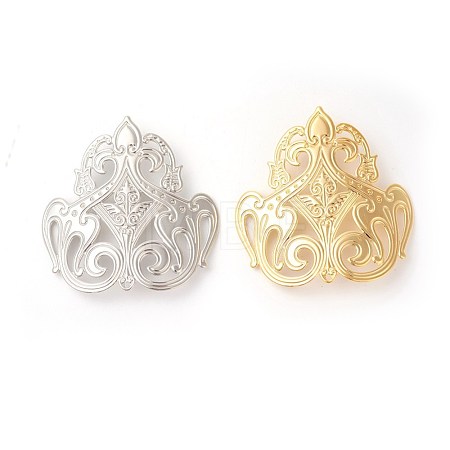 Brass Filigree Joiners Links KK-F772-17-1