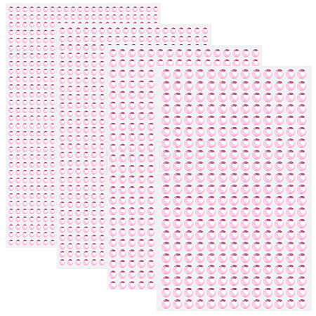 4 Sheets 4 Styles Acrylic Imitation Pearl Stickers Paper Sheets for Craft DIY-SP0002-64A-1