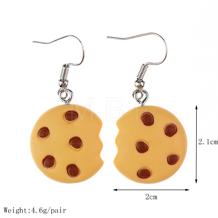 Food Theme Resin Dangle Earrings FS-WGC167F-03-1
