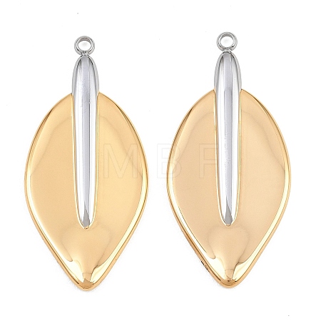 304 Stainless Steel Pendants STAS-G398-05GP-1