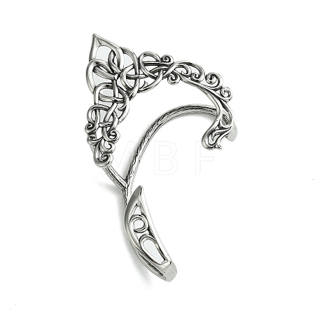 316 Surgical Stainless Steel Cuff Earrings EJEW-E300-05AS-03A-1