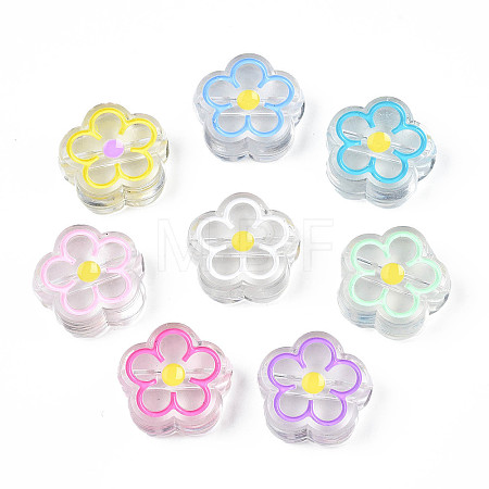 Transparent Acrylic Beads X-ACRC-S039-03-1