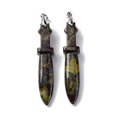 Natural Dragon Blood Big Pendants G-K338-41P-05-1