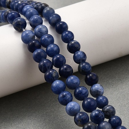 Natural Sodalite Beads Strands G-E110-4mm-3-1