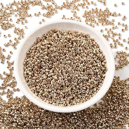 12/0 Electroplate Glass Seed Beads SEED-Q003-01-1
