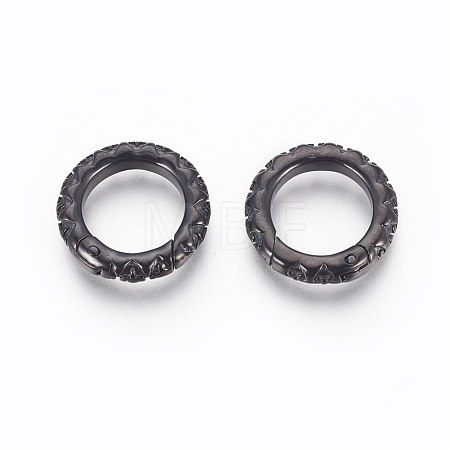 304 Stainless Steel Spring Gate Rings STAS-P217-13B-03-1