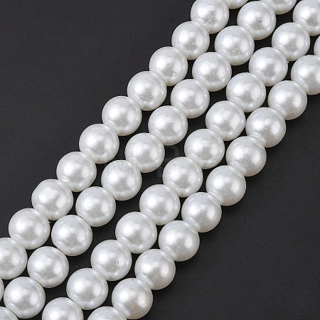 Glass Pearl Beads Strands HY-10D-B01-1-1