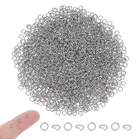 2000Pcs 304 Stainless Steel Jump Rings STAS-PH0007-64-1