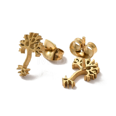 304 Stainless Steel Stud Earrings for Women EJEW-D053-01G-03-1