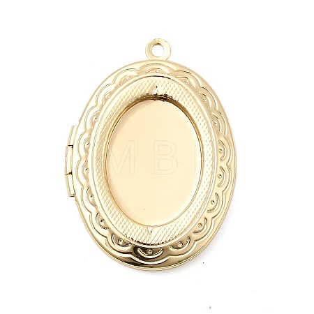 Rack Plating Brass Locket Pendants KK-K277-05LG-1
