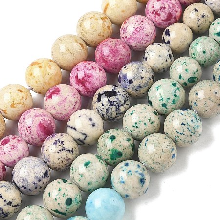 Natural Fossil Graduated Beads Strands G-F830-A03-01-1