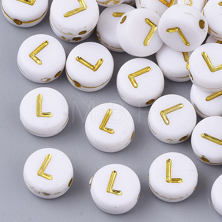 Plating Acrylic Beads PACR-R242-01L-1