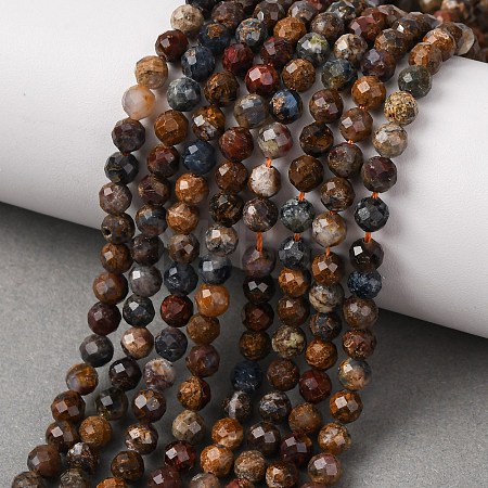 Natural Pietersite Beads Strands G-G792-37C-1
