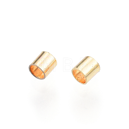 Brass Crimp Beads X-KK-N259-53-1