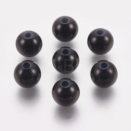 ABS Plastic Imitation Pearl Beads KY-G009-4mm-01-1