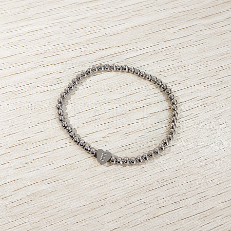 304 Stainless Steel Beads Stretch Bracelets for Women FS-WGC4F34-05-1