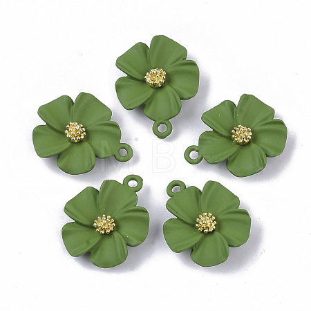 Spray Painted Alloy Pendants PALLOY-N0147-03A-1