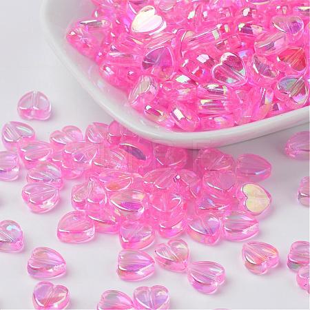 Eco-Friendly Transparent Acrylic Beads PL539-810-1