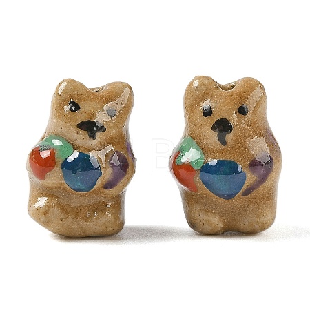 Hand-Painted Porcelain Beads LS-PORC-R001-01D-1