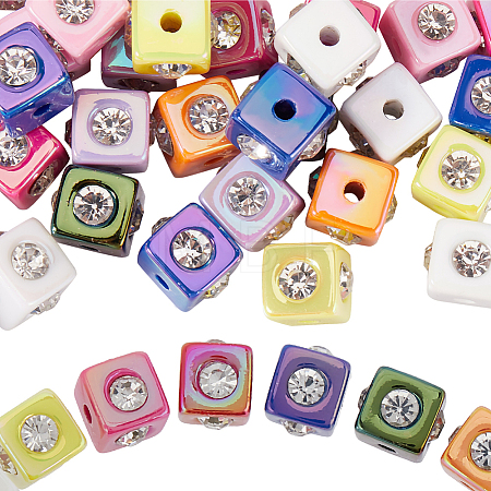 30Pcs Opaque Acrylic Beads OACR-SC0001-84-1