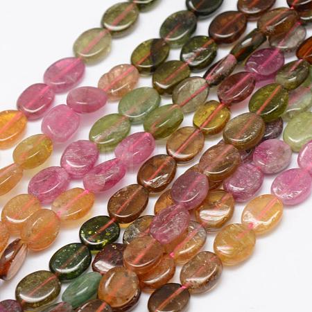 Natural Multicolor Tourmaline Beads Strands G-F521-56A-1