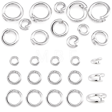 12Pcs 3 Styles Brass Open Jump Rings KK-TA0008-82P-1