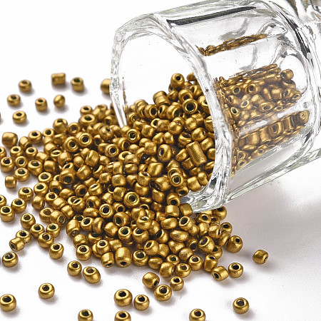 Baking Paint Glass Seed Beads SEED-S001-K30-1