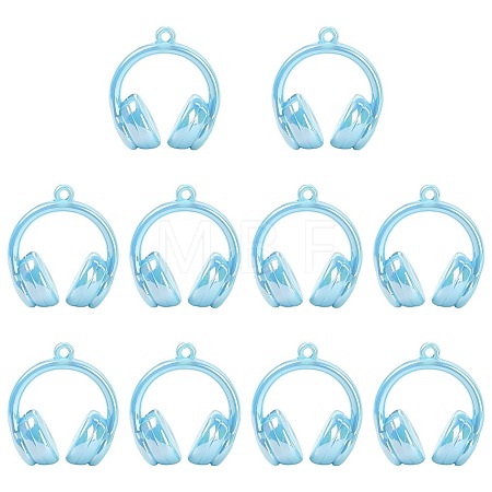 UV Plating Opaque Acrylic Pendants SACR-FZC0001-001B-1