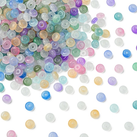 100G Baking Paint Imitation Jade Glass Beads DGLA-YW0001-54K-1