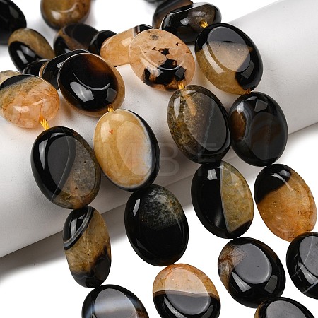 Natural Agate Beads Strands G-F820-N01-01E-1