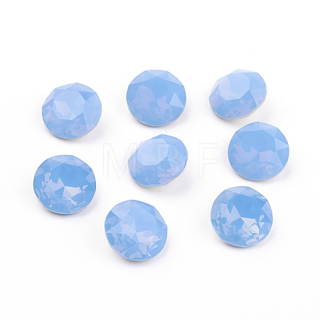 Pointed Back & Back Plated K9 Glass Rhinestone Cabochons RGLA-J012-8mm-285-1