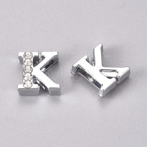 Alloy Slide Charms PALLOY-WH0066-21K-1