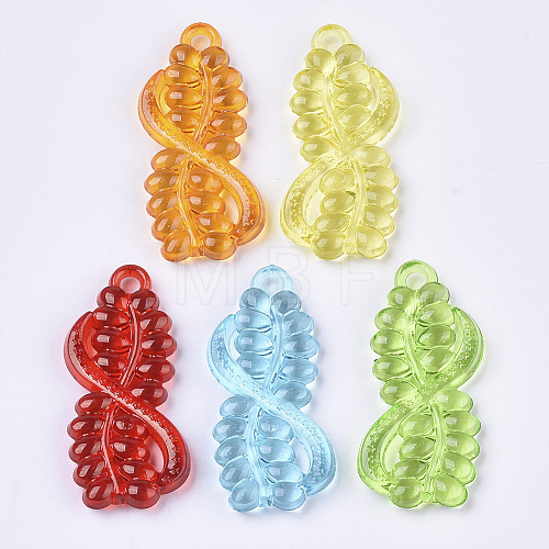 Transparent Acrylic Pendants TACR-T015-123-1