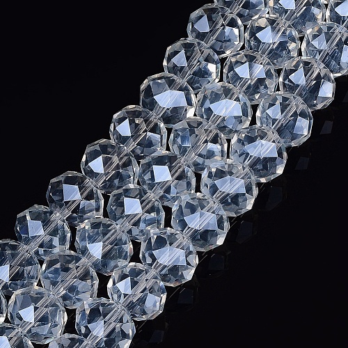 Glass Beads Strands GR16MMY-01L-1