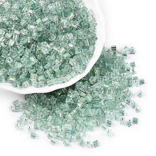 6/0 Transparent Inside Colours Glass Seed Beads SEED-N006-003C-1