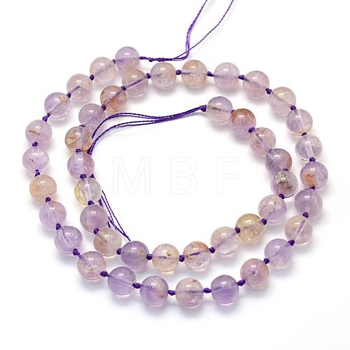 Natural Amethyst Beads Strands G-E395-01A-1
