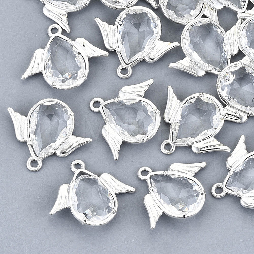 Faceted Glass Pendants X-GLAA-S191-001D-S-NR-1