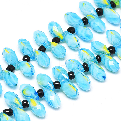 Glass Beads Strands GLAA-S169-09-1