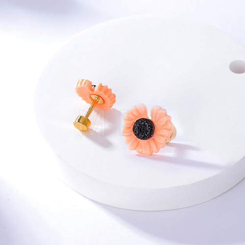 Chic Daisy and Sunflower Stud Earrings for Women UE2180-1