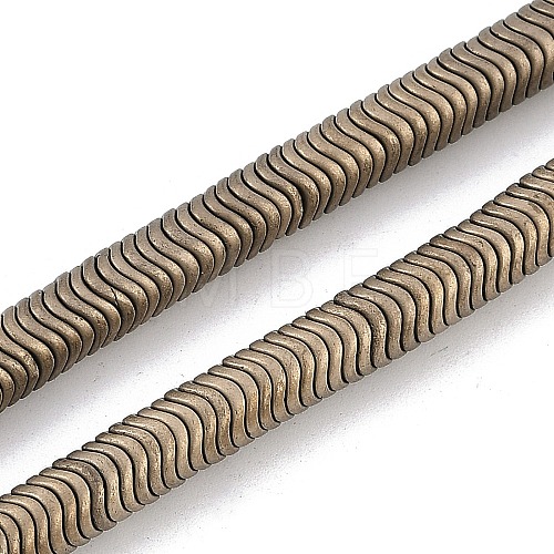 Electroplated Synthetic Non-magnetic Hematite Beads Strands G-H020-M01-21-1