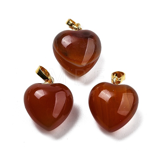 Natural Carnelian Pendants G-J386-H19-G-1