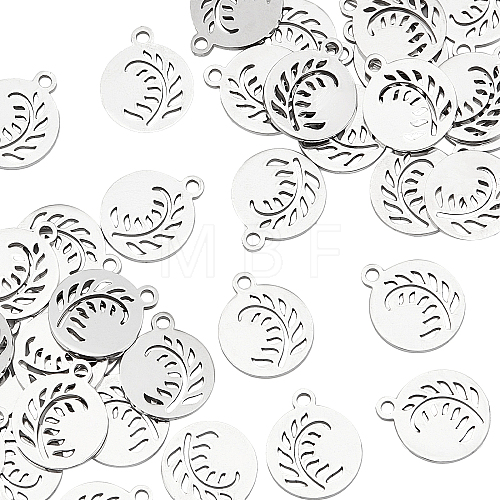 40Pcs 304 Stainless Steel Charms STAS-DC0006-75-1